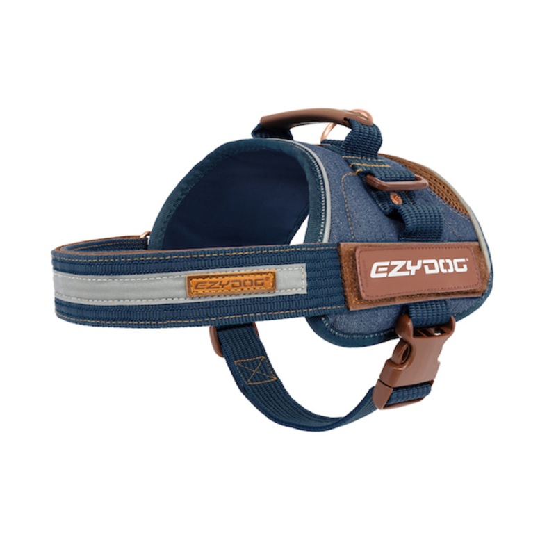 EZYDOG Convert Harness for Dogs, Denim Large 27.5-35.5