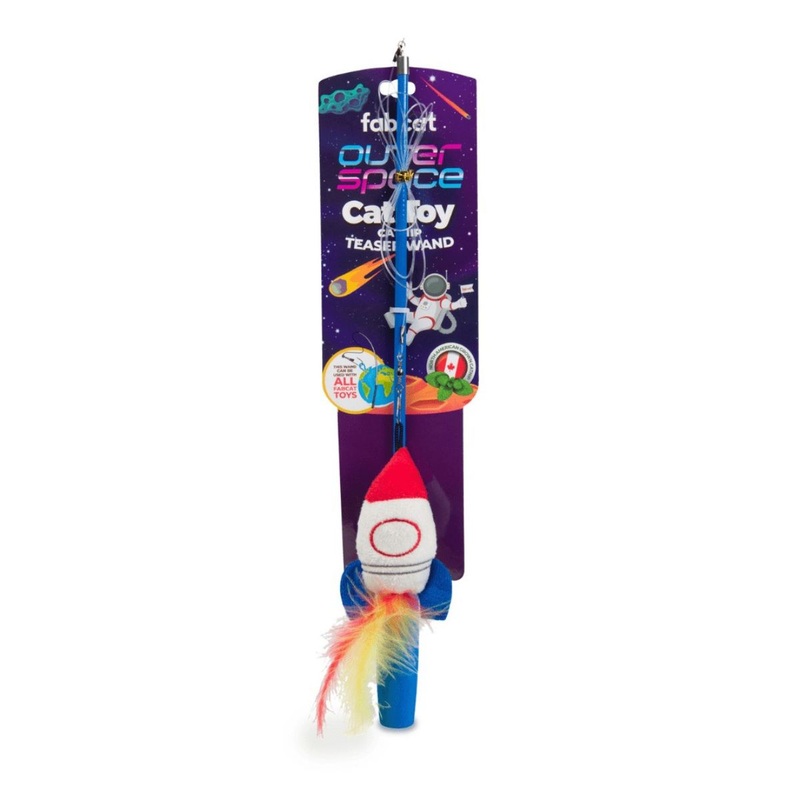 FabCat Outer Space Teaser Cat Toy