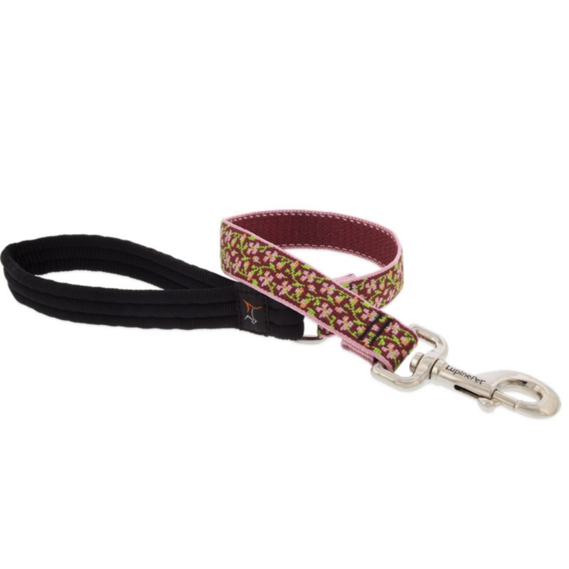 LUPINE MicroBatch Limited Designs Dog Leash, Cherry Blossom, 1×6′