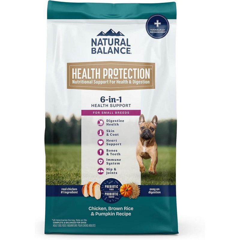 Natural Balance Health Protection Small Breed Dry Dog Food – Chicken Rice & Pumpkin – 12lb