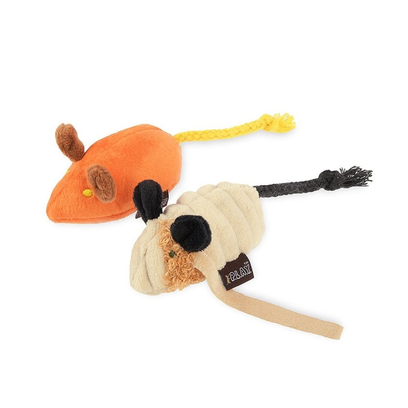 PLAY Feline Frenzy Halloween Menacing Mice Cat Toy Set 2 Pack