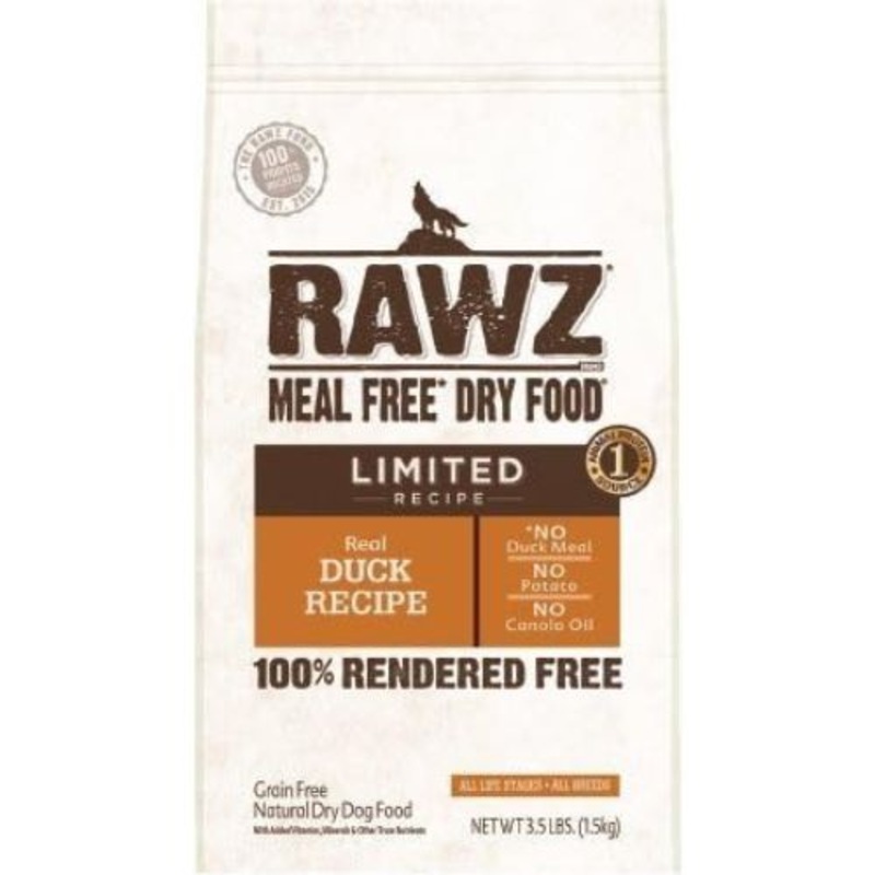 Rawz LID Real Duck Dry Dog Food 20lb