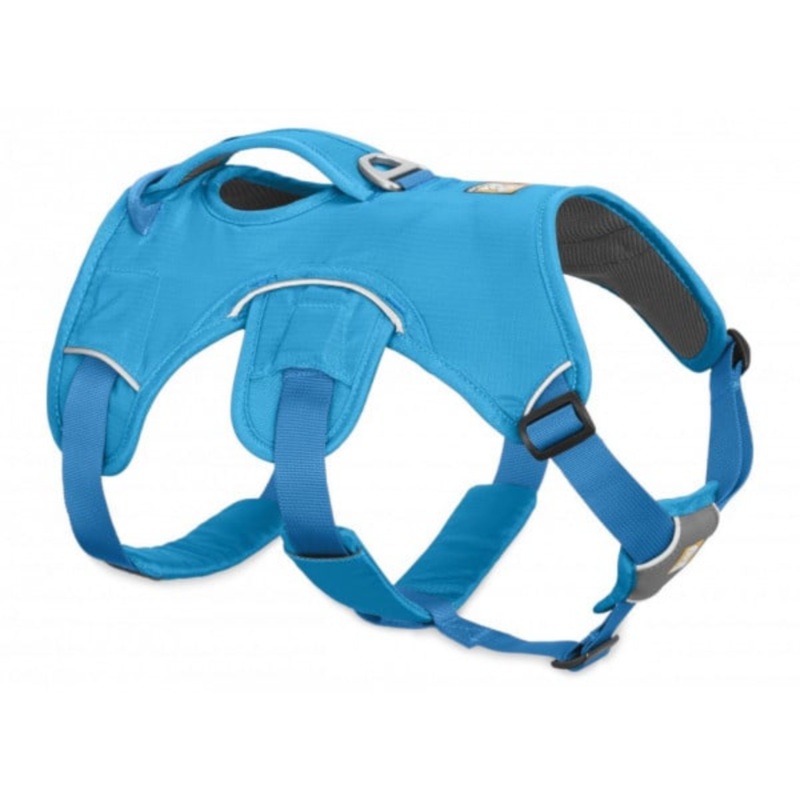 RUFFWEAR Web Master Dog Harness with Handle, Blue Dusk, XXS, 13-17