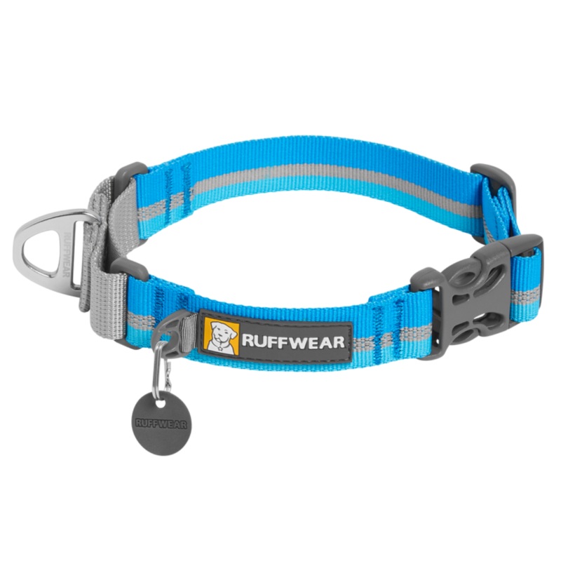 RUFFWEAR Web Reaction Martingale Dog Collar With Buckle, Blue Dusk, 11-14