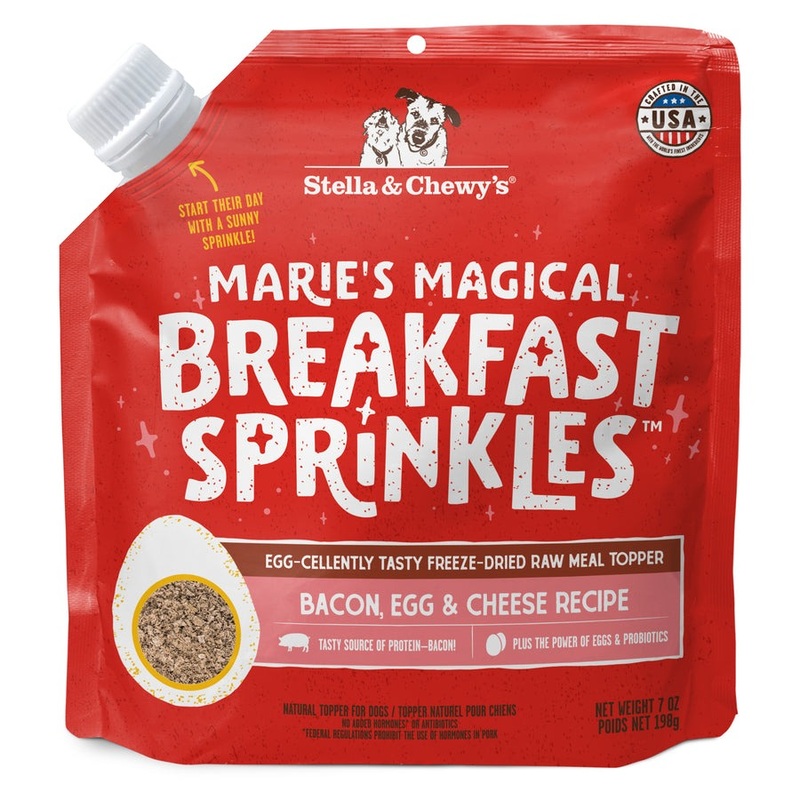 Stella & Chewy’s Maries Magical Breakfast Sprinkles Bacon Egg & Cheese Dog Food Topper 7oz