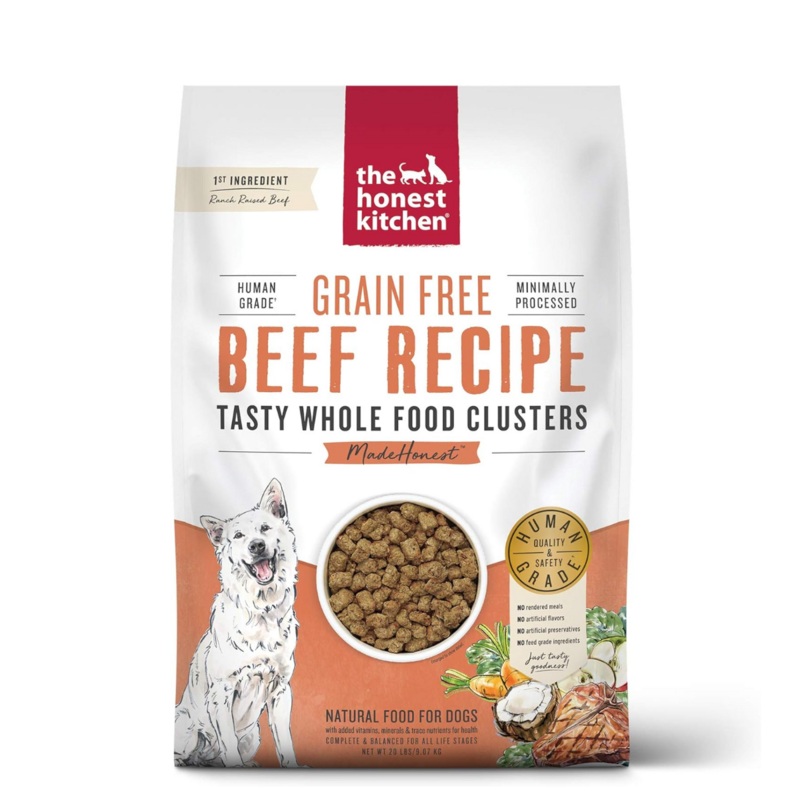 The Honest Kitchen Grain Free Beef Whole Food Clusters – Dry Dog Food – 10lb Bag