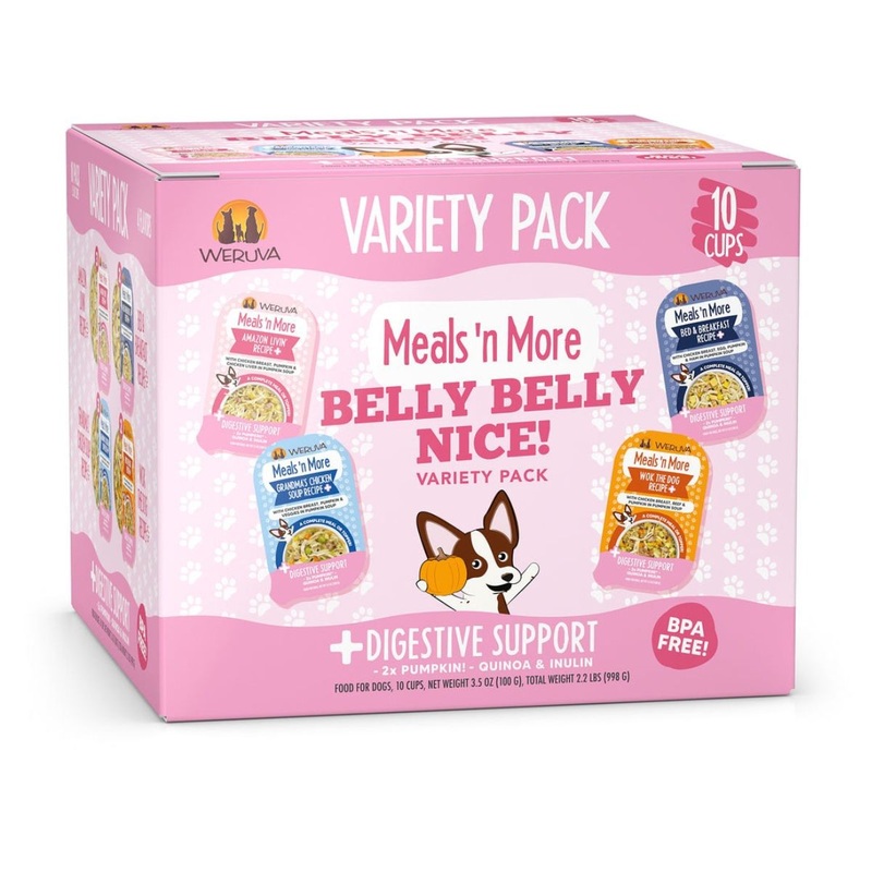 Weruva Meals ‘n More Belly Belly Nice Digestive Support Variety Pack Dog Food 3.5oz 10Pk