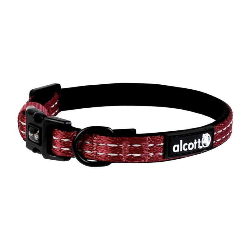 Alcott Adventure Dog Collar Bright Red, Large