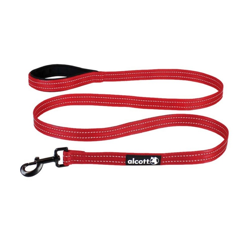 Alcott Adventure Leash for Dogs, Bright Red, Large, 6′