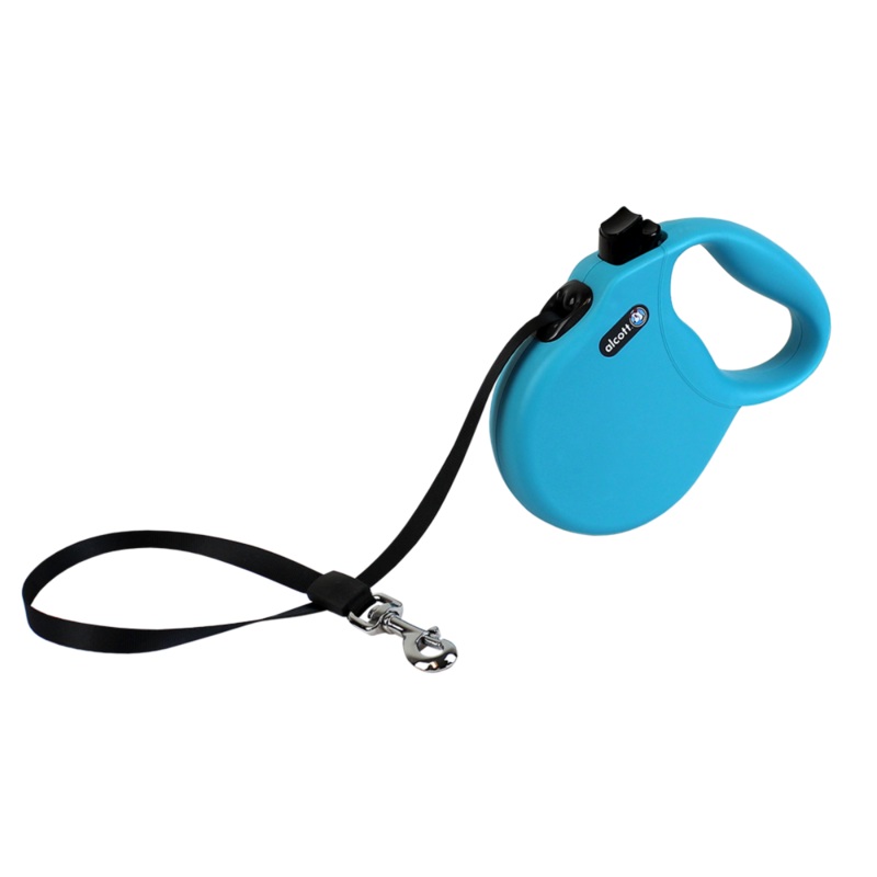 Alcott Wanderer Retractable Leashes for Dogs, Blue, Medium, 16′ long