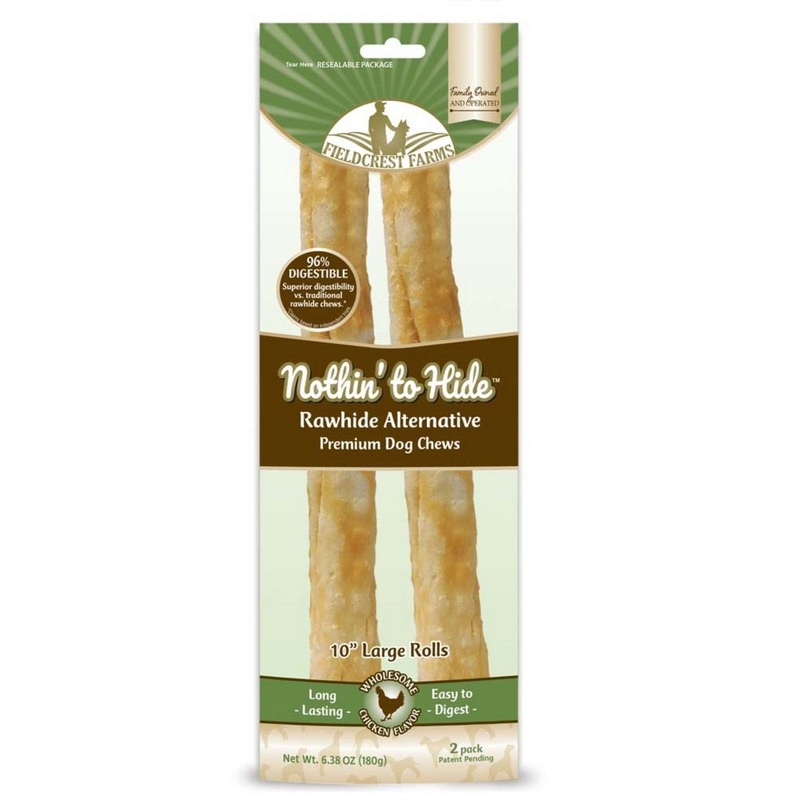 Fieldcrest Farms Nothin’ To Hide Roll Dog Treat Chicken Large 2 Pk