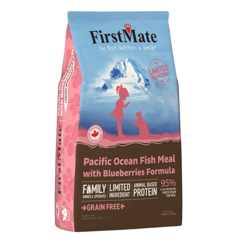 First Mate Grain Free Pacific Ocean Fish Meal With Blueberries Dry Cat Food 1lb