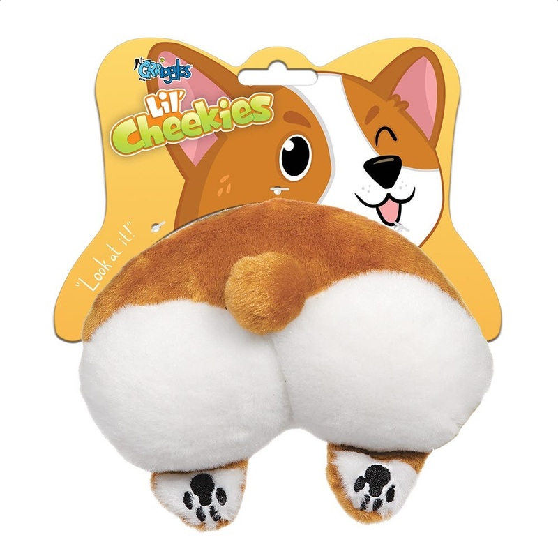Grriggles Lil’ Cheekies Corgie Dog Toy