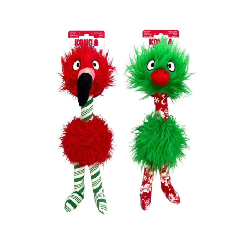 KONG Holiday Comfort Bird Dog Toy Assorted, Medium