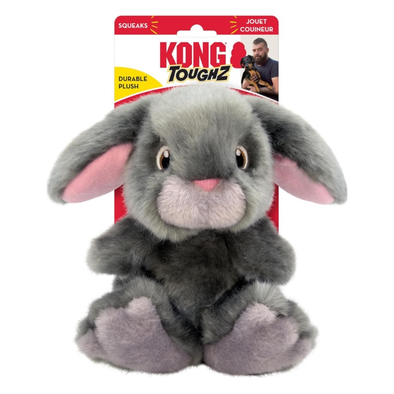 KONG KONG Toughz Bunny Durable Plush Dog Toy, Medium