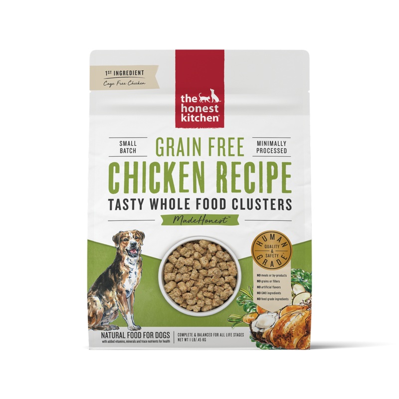 The Honest Kitchen Grain Free Chicken Whole Food Clusters – Dry Dog Food – 1lb