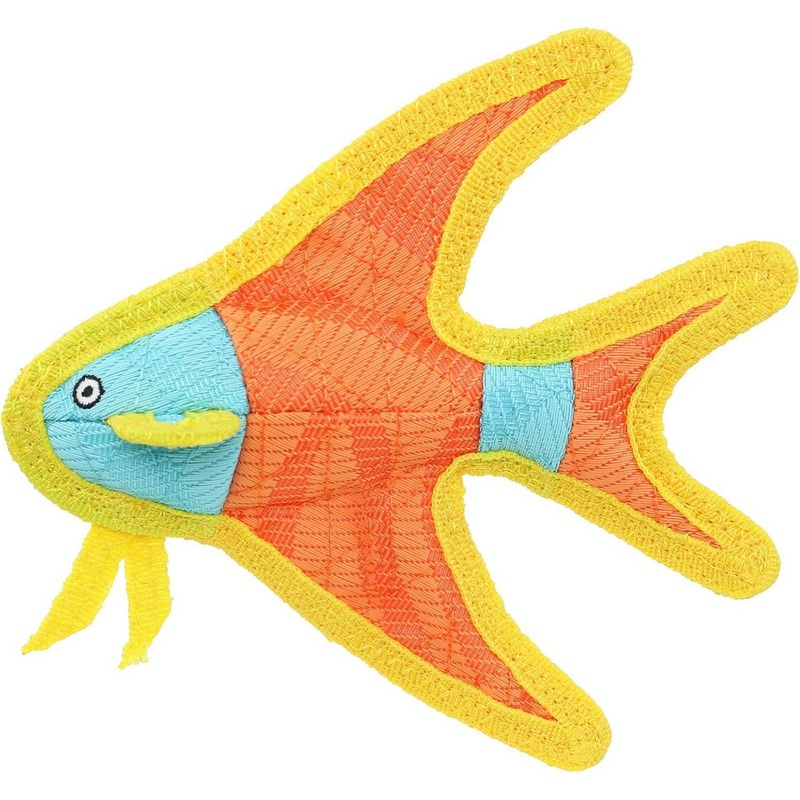 Tuffy’s Duraforce Angel Fish Jr Dog Toy Orange