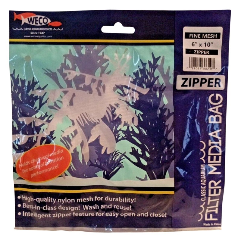Weco Products Fine Mesh Zipper Filter Media Bag 6×10