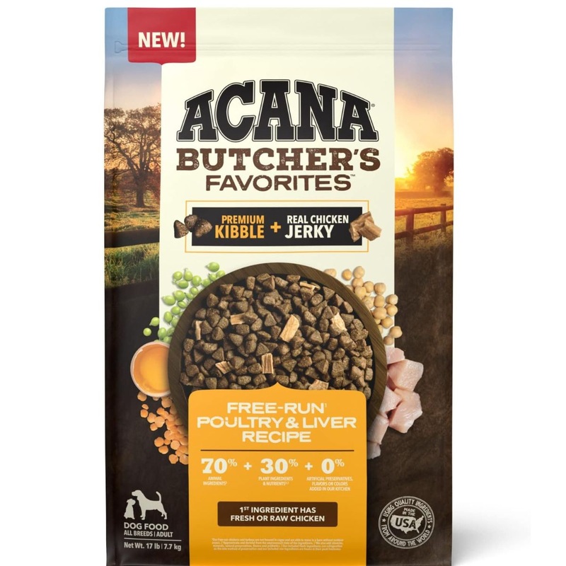 Acana Butcher’s Favorites Free-Run Poultry & Liver Dry Dog Food 17lb