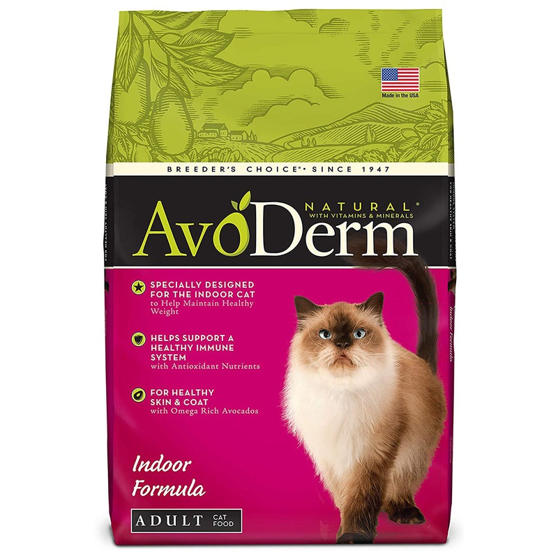 AvoDerm Indoor Dry Cat Food – Chicken  – 11lb Bag