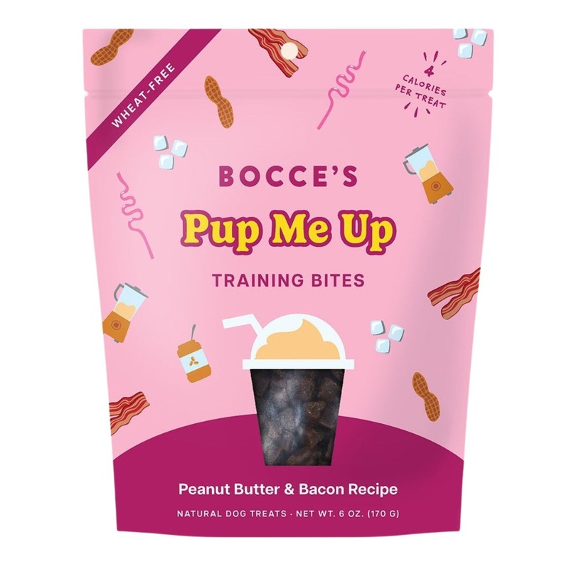 Bocce’s Pup Me Up Shake Training Bites Peanut Butter & Bacon Dog Treats 6oz