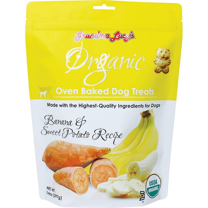 Grandma Lucy’s Organic Banana Sweet Potato Oven Baked Dog Treats 14oz