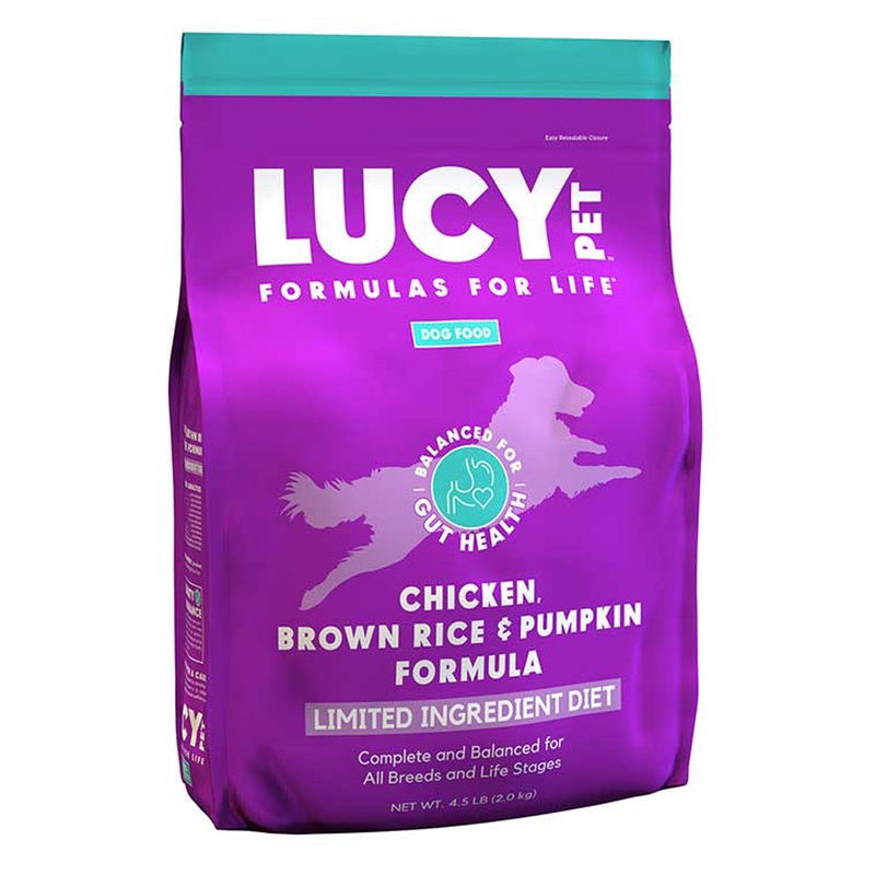 Lucy Pet Chicken Brown Rice Pumpkin Dry Dog Food 4.5lb