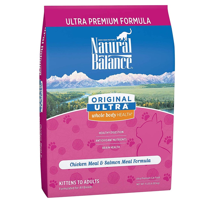 Natural Balance Ultra Dry Cat Food – Chicken & Salmon – 15lb Bag