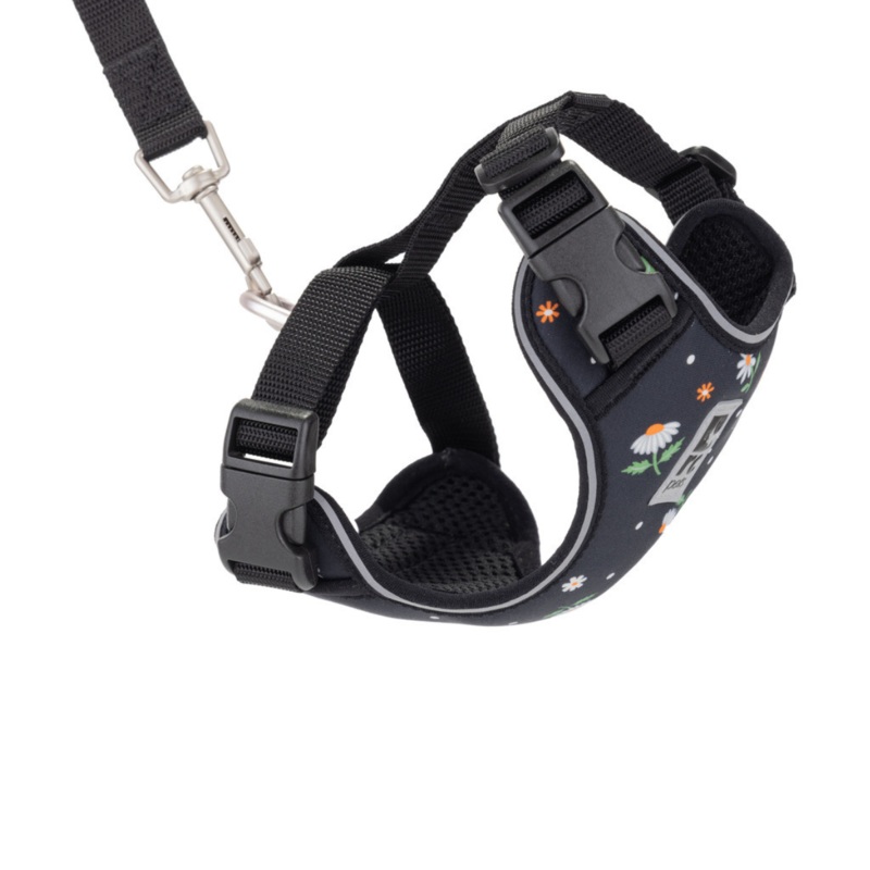 RC PETS Adventure Kitty Harness, Daisies, S, 11 – 15/8 – 11