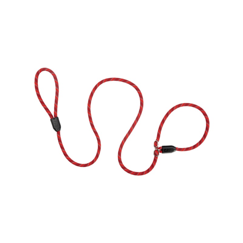 RC PETS Dog Rope Slip Leash, Red, 1/2X5′