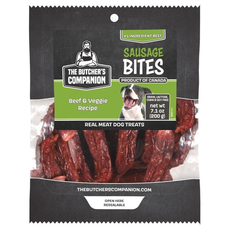 The Butcher’s Companion Beef & Veggie Recipe Sausage Dog Treats 5.3oz