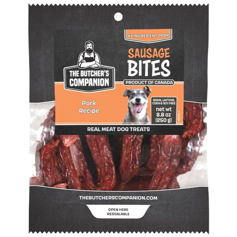 The Butcher’s Companion Pork Bites Sausage Dog Treats 6.2oz