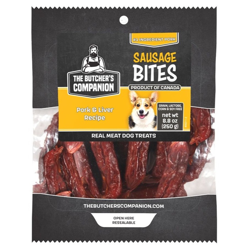 The Butcher’s Companion Pork & Liver Recipe Sausage Dog Treats 6.2oz