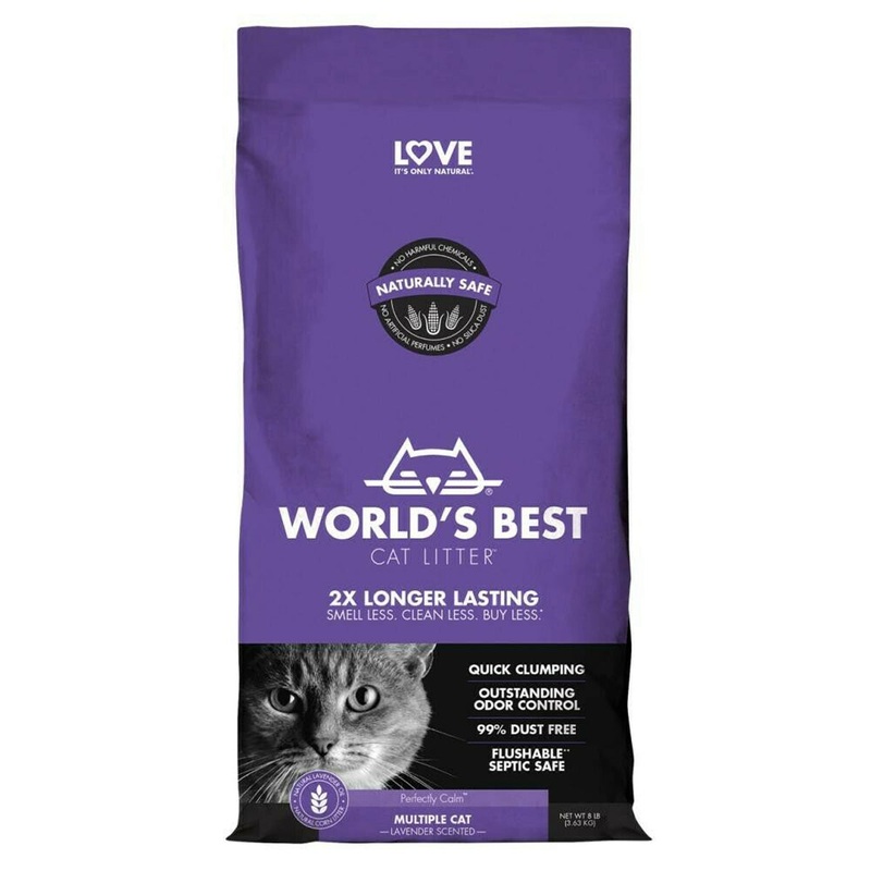 World’s Best Original Series Lavender Scented Multi Cat Litter, 8lb