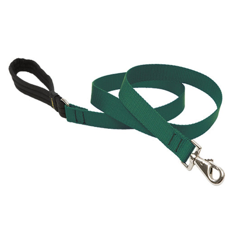 Lupine Large Dog Basics Padded Handle Leash Green 6’x1
