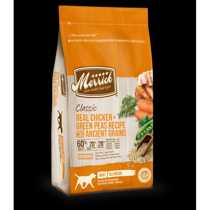 Merrick Chicken & Green Pea with Ancient Grains Dry Dog Food 25lb