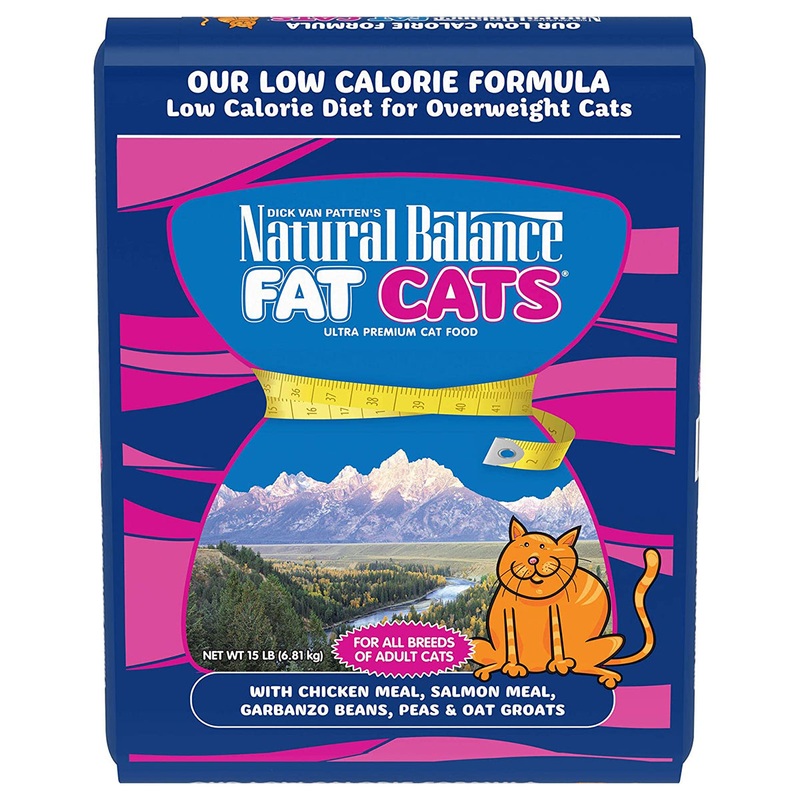 Natural Balance Fat Cats Low Calorie Dry Cat Food – Chicken & Salmon – 15lb Bag