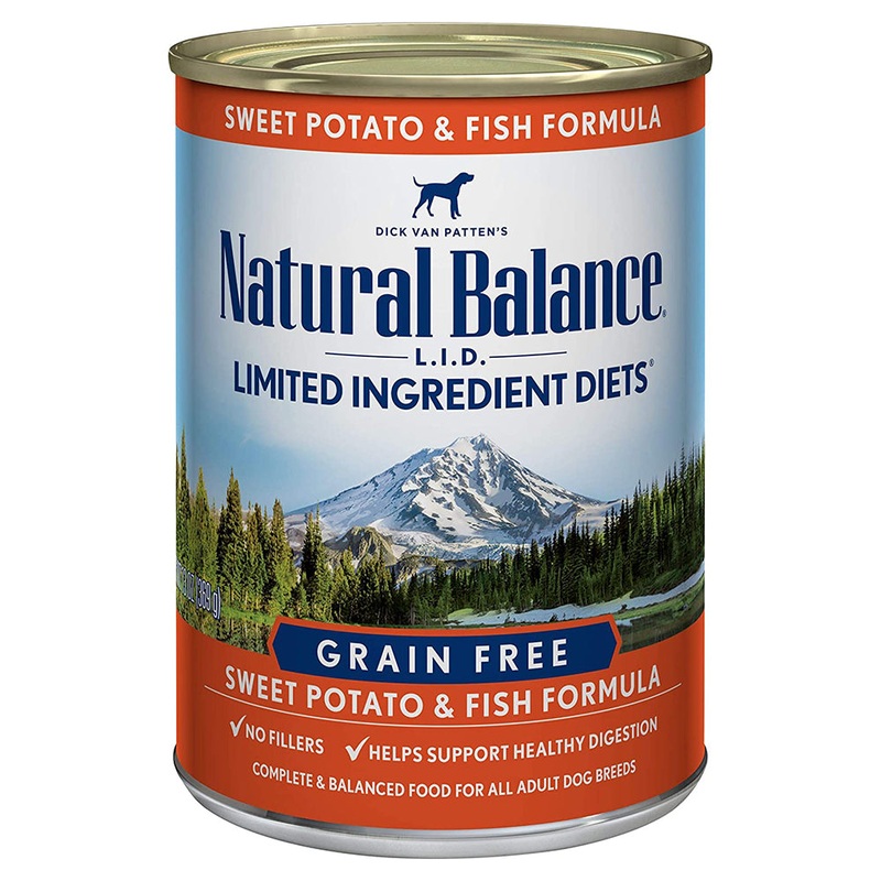 Natural Balance LID Limited Ingredient Diet Wet Dog Food – Sweet Potato & Fish – 13oz Can