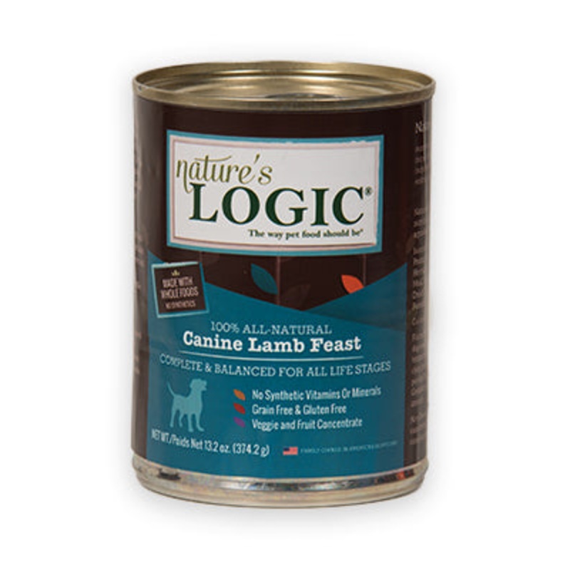 Nature’s Logic Lamb Feast Canned Wet Dog Food 13.2oz