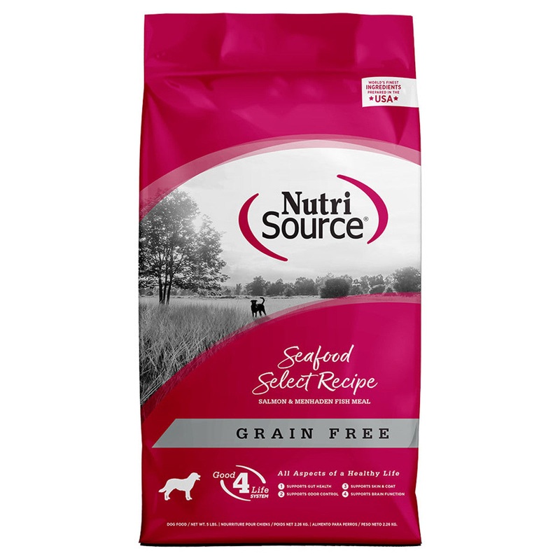 NutriSource Grain Free Seafood Select Recipe Dry Dog Food 26lb