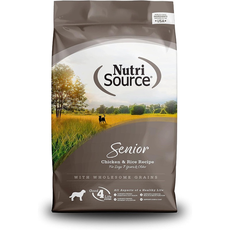 NutriSource Senior Chicken Rice Dry Dog Food 26lb