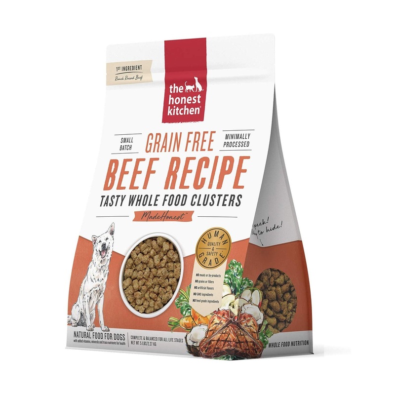 The Honest Kitchen Grain Free Beef Whole Food Clusters – Dry Dog Food – 5lb