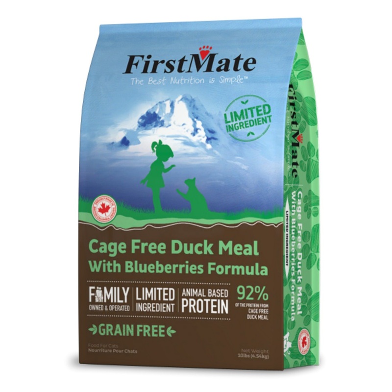 First Mate Cage Free Duck Meal & Blueberries Dry Cat Food 10lb