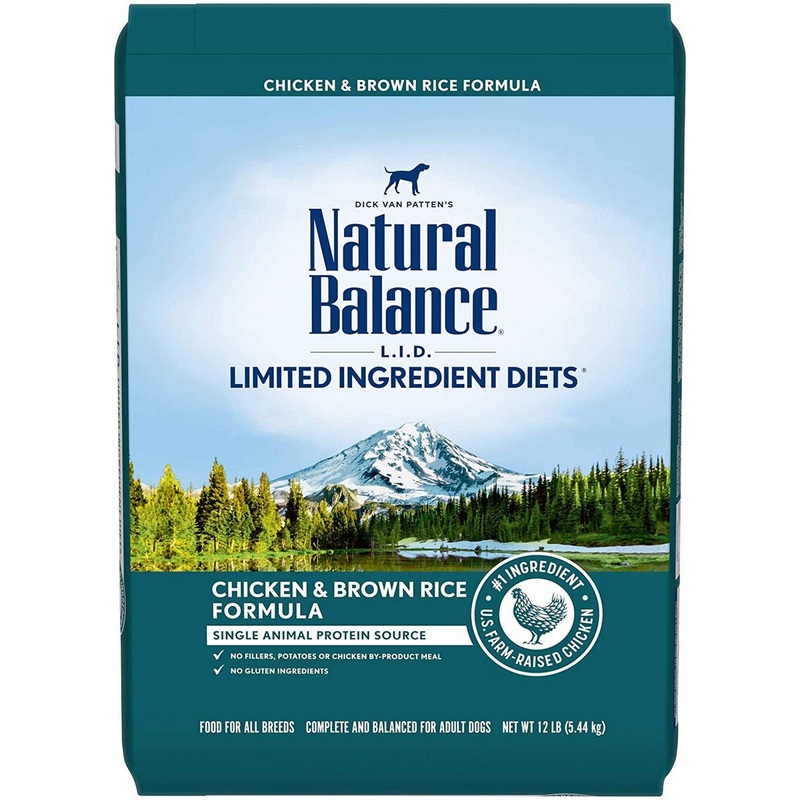 Natural Balance LID Limited Ingredient Diet Dry Dog Food –  Chicken & Rice – 12lb