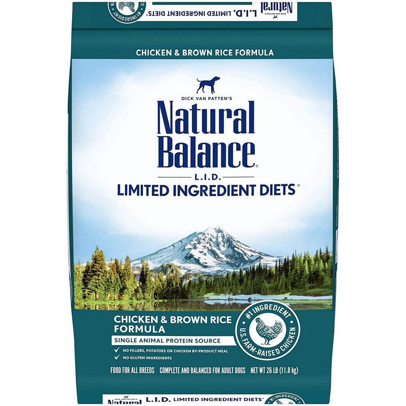Natural Balance LID Limited Ingredient Diet Dry Dog Food – Chicken & Rice – 26lb