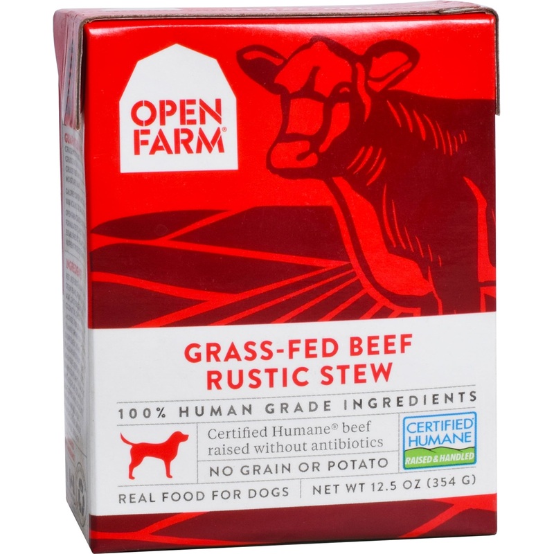 Open Farm Rustic Stew Wet Dog Food 12.5oz – Grass-Fed Beef Rustic Stew – Tetra Pak