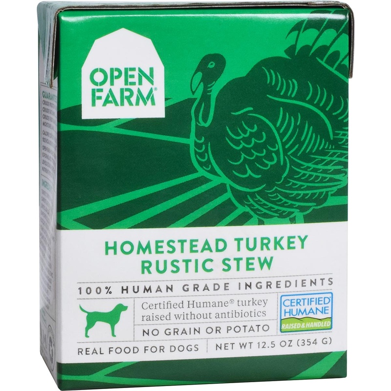 Open Farm Rustic Stew Wet Dog Food – Homestead Turkey Rustic Stew – 12.5oz Tetra Pak