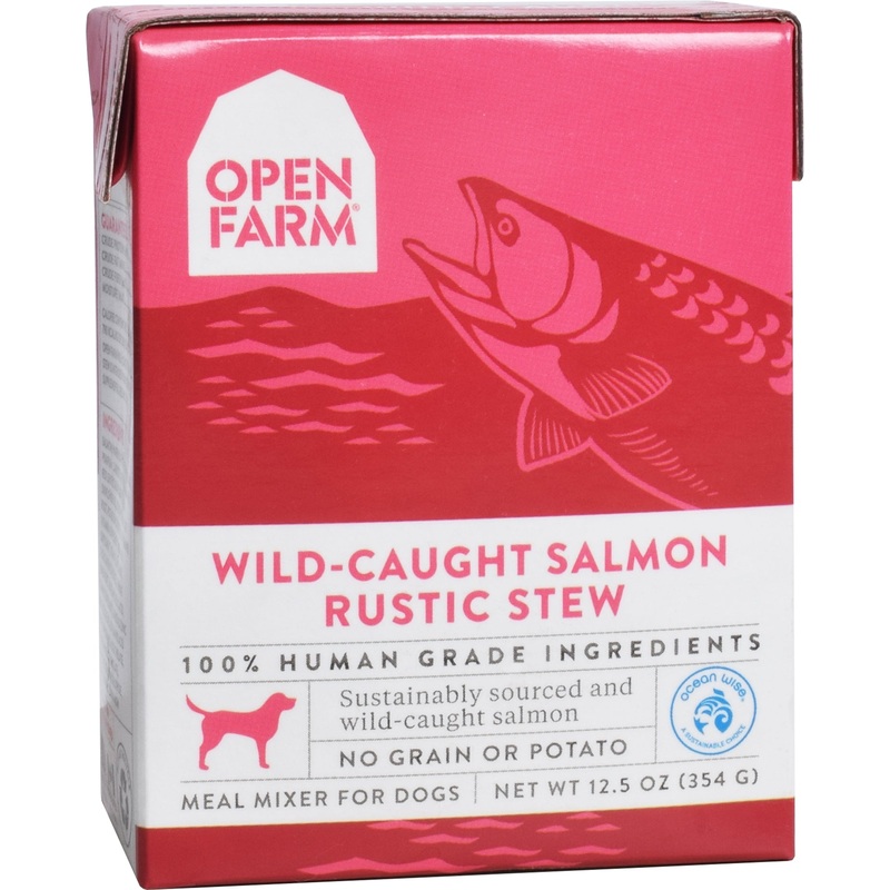 Open Farm Rustic Stew Wet Dog Food – Wild-Caught Salmon Rustic Stew – 12.5oz Tetra Pak