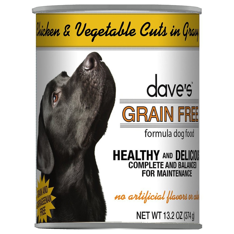 Dave’s Pet Food Grain Free Wet Dog Food – Chicken & Vegetable in Gravy – 13oz Can