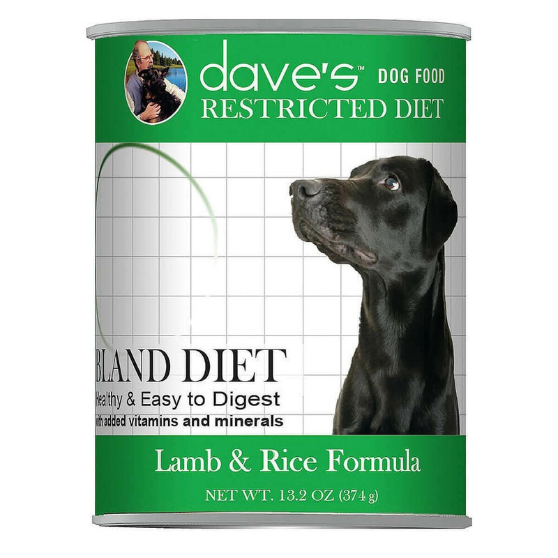 Dave’s Pet Food Restricted Diet Wet Dog Food – Bland Lamb & Rice – 13oz Can